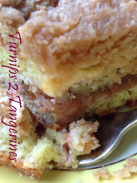 Rhubarb Orange Coffee Cake rhubarb orange