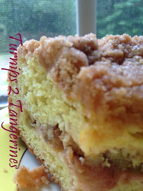 Rhubarb Orange Coffee Cake rhubarb orange