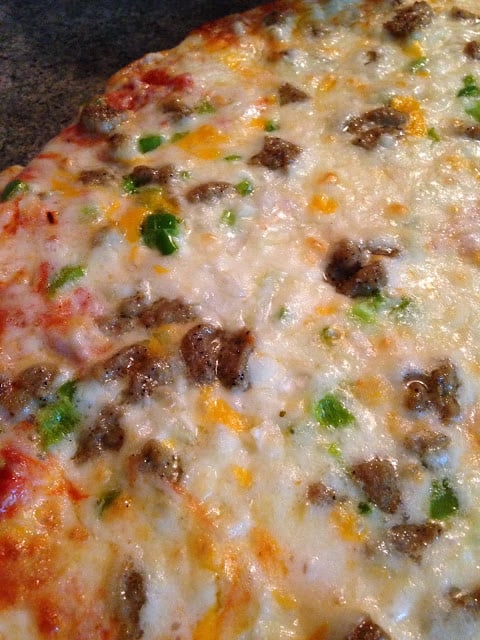 Homemade Pizza with Sourdough Crust homemade pizza