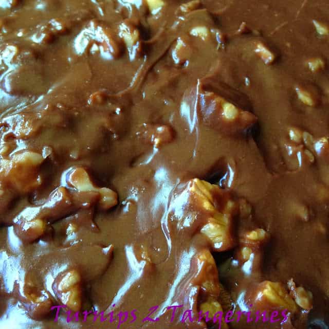 Chocolate Cake with Chocolate Walnut Frosting chocolate cake