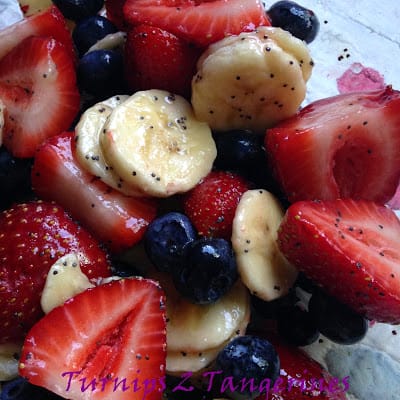 Fruit Salad with Cool Mint Dressing