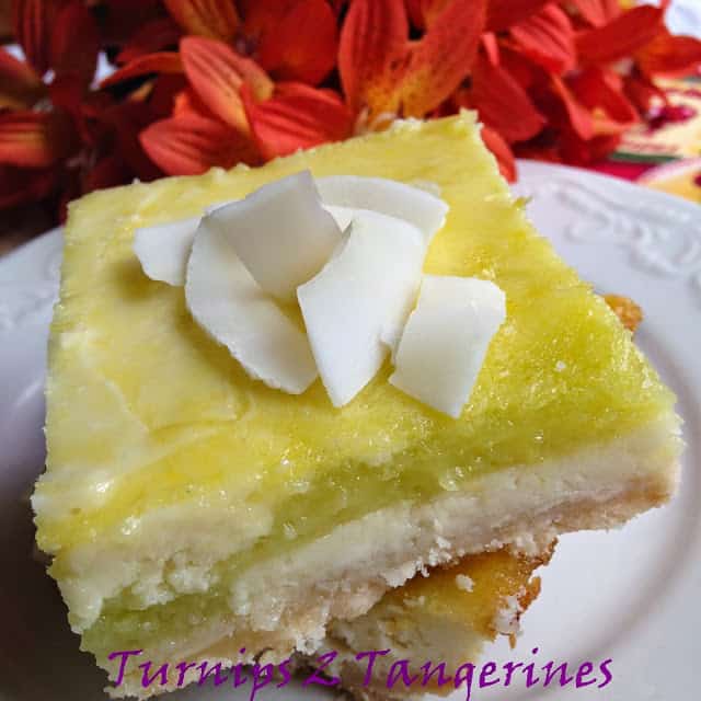 Key Lime Cheesecake Bars key lime cheesecake