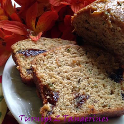 Zucchini Nut Prune Bread