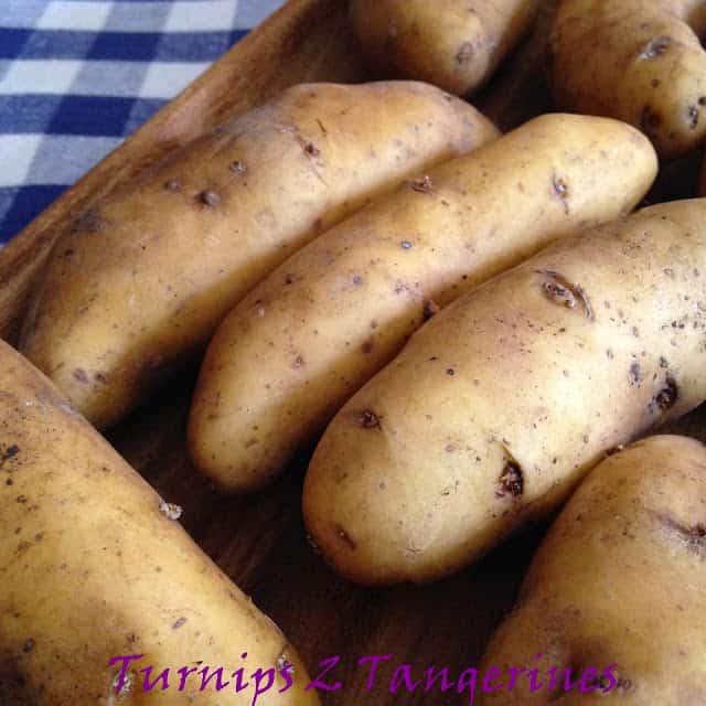 Roasted Russian Banana Fingerling Potatoes roasted russian