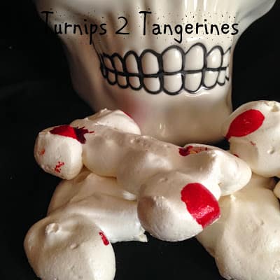 Spooky Meringue Cookies with Blood spooky meringue