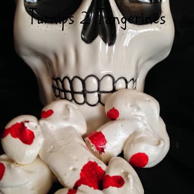 Spooky Meringue Cookies with Blood spooky meringue