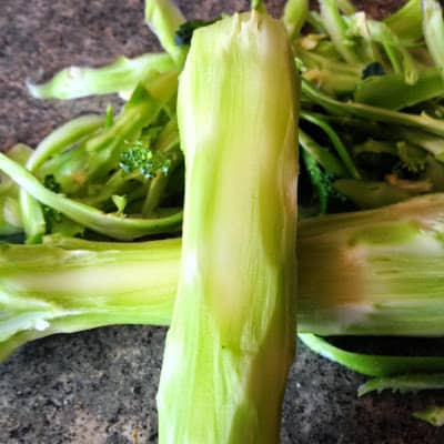 Save Broccoli Stems for Recipes save broccoli