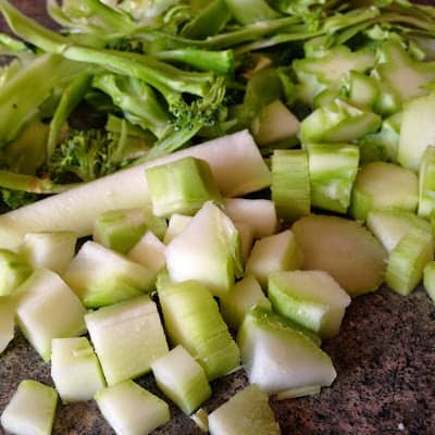 Save Broccoli Stems for Recipes