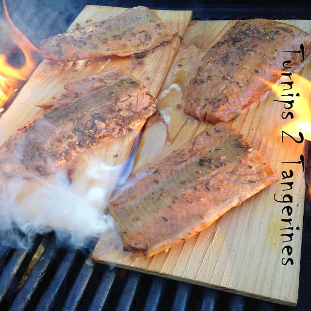 Island Jerk Salmon on Cedar Planks island jerk