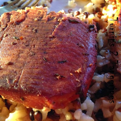 Island Jerk Salmon on Cedar Planks