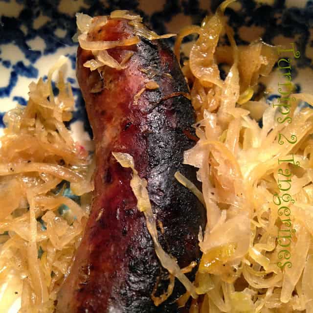 Brats n’ Beer with Kraut brats beer