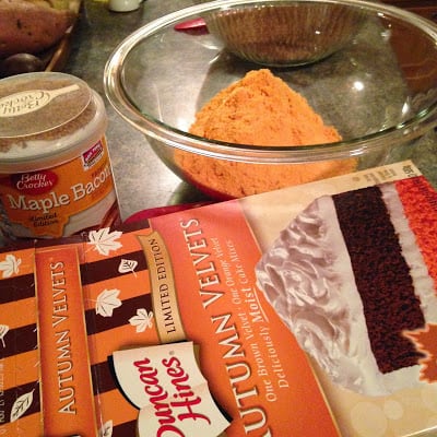 Autumn Swirl Cake with Maple Bacon Frosting