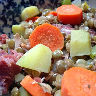 Lentils and Ham