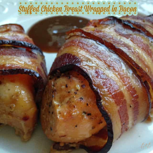 Bacon Wrapped Stuffed Chicken Breasts bacon wrapped chevre