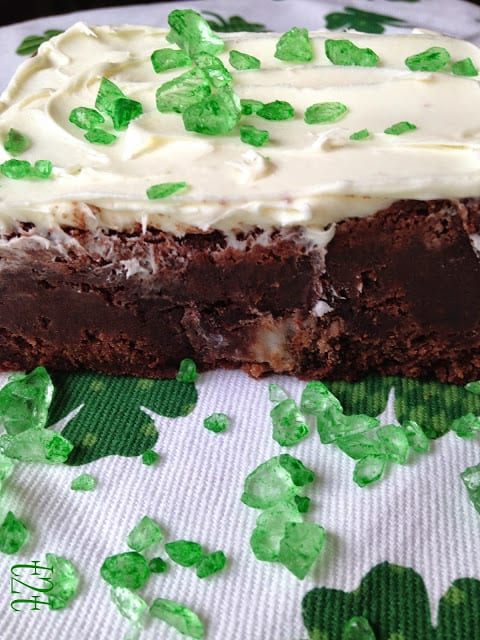 Peppermint Pattie Fudge Brownies peppermint pattie
