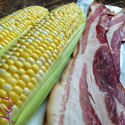 Bacon Wrapped Corn on the Cob bacon wrapped