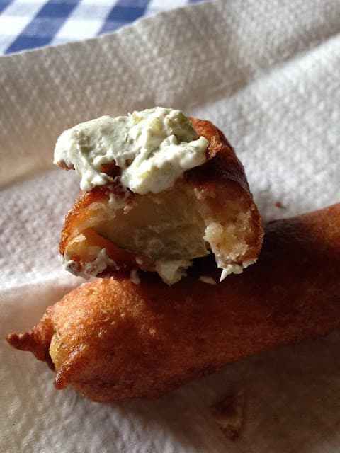 Deep Fried Dill Pickle Spears deep fried dill pickle