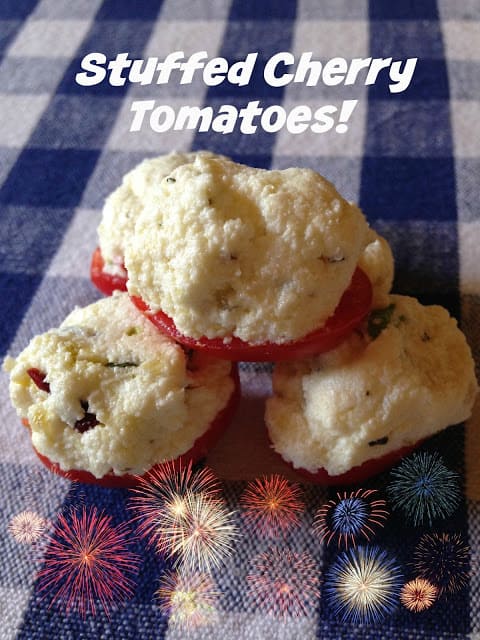 Stuffed Cherry Tomatoes with a Kick stuffed cherry tomatoes