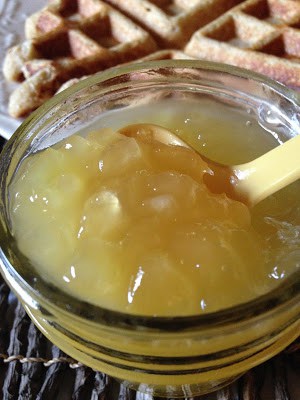 Pineapple Jam with Oatmeal Waffles pineapple jam