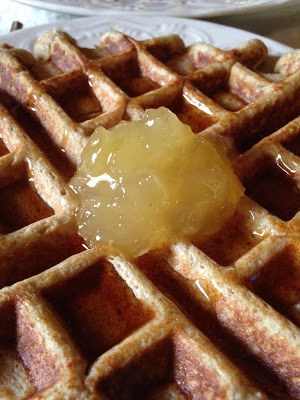 Pineapple Jam with Oatmeal Waffles pineapple jam