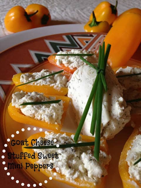 Goat Cheese Stuffed Mini Peppers
