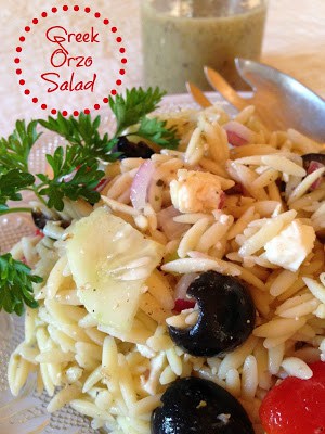 Greek Orzo Salad greek orzo salad