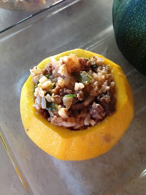 Stuffed Round Zucchini stuffed round