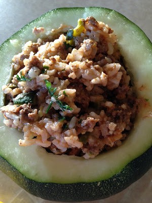 Stuffed Round Zucchini stuffed round