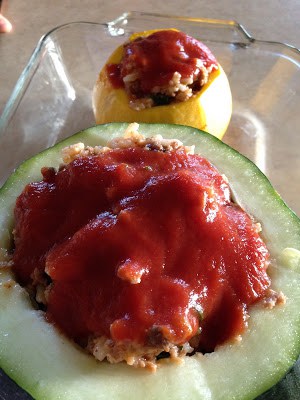 Stuffed Round Zucchini