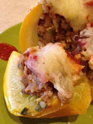 Stuffed Round Zucchini stuffed round