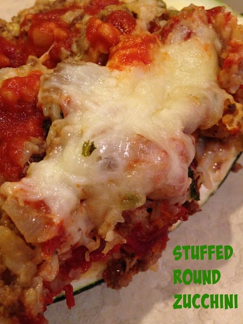 Stuffed Round Zucchini stuffed round