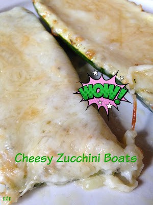 Cheesy Zucchini Boats cheesy