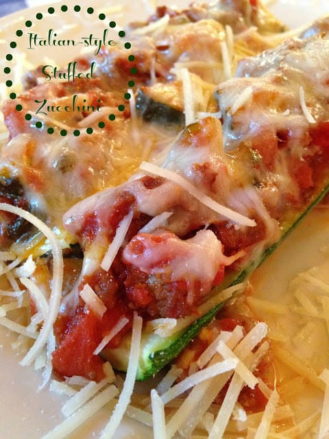 Italian Style Zucchini Boats italian style