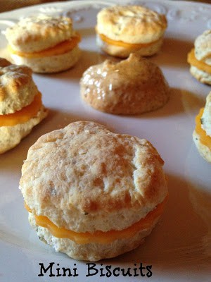 Mini Biscuits with Ham and Cheese
