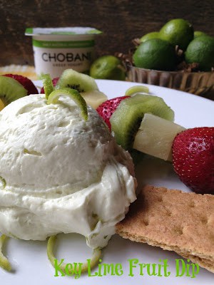 Key Lime Fruit Dip with Fruit Kabobs