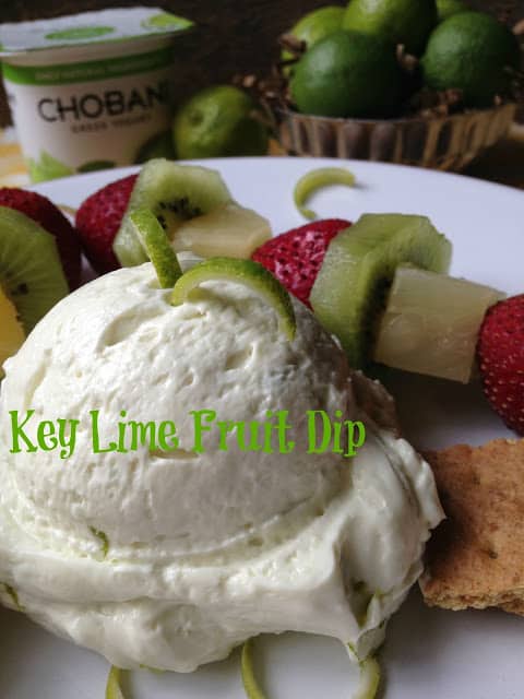 Key Lime Fruit Dip with Fruit Kabobs