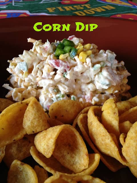 Green and Gold Corn Dip