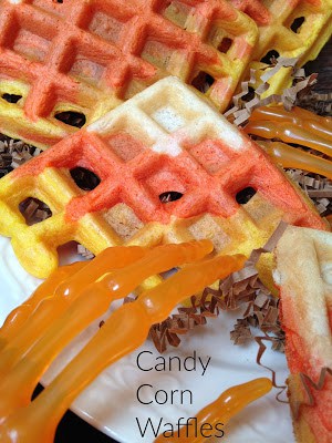 Candy Corn Waffles candy corn waffles