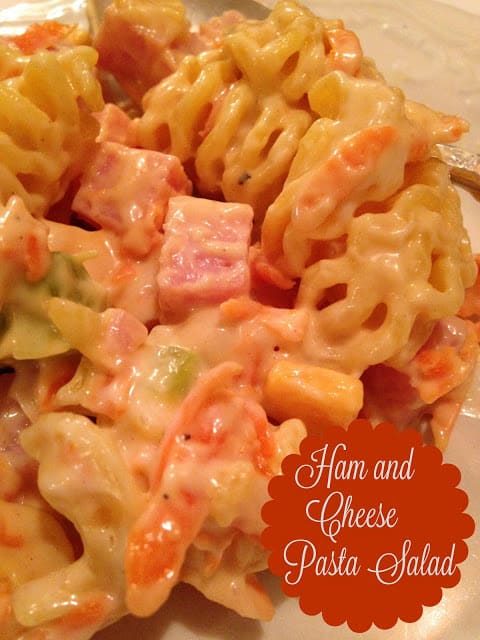 Ham and Cheese Pasta Salad ham and cheese
