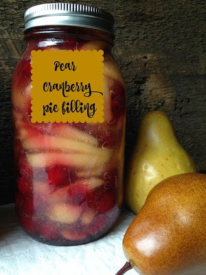 Pear Cranberry Pie Filling pear cranberry pie