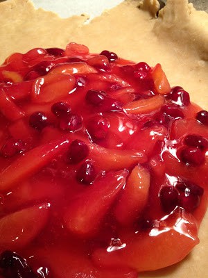 Rustic Pear Cranberry Tart rustic