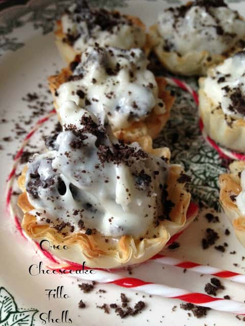 Oreo Cheesecake Fillo Shells oreo cheesecake