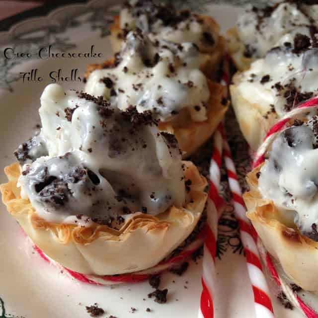 Oreo Cheesecake Fillo Shells oreo cheesecake