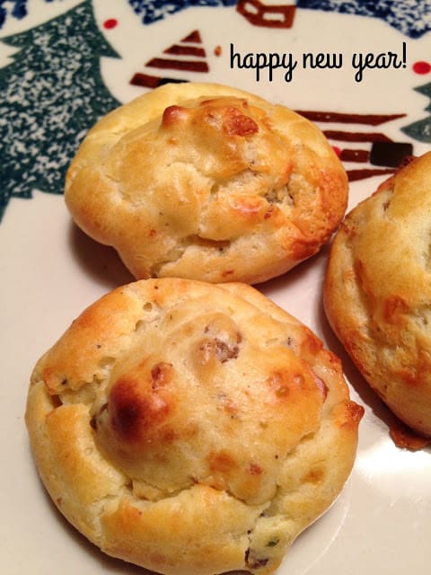 Blue Cheese and Mushroom Gougeres blue