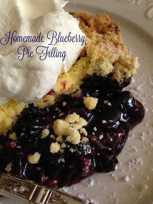 homemade blueberry pie