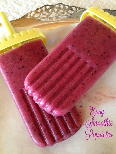 Easy Smoothie Popsicles easy smoothie popsicles