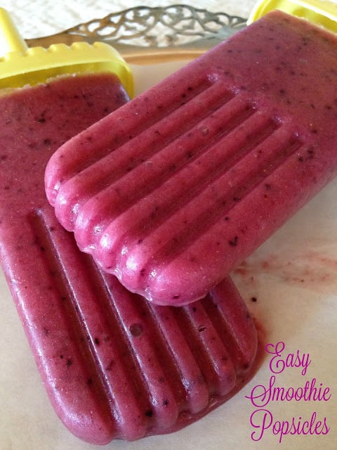 Easy Smoothie Popsicles easy smoothie popsicles