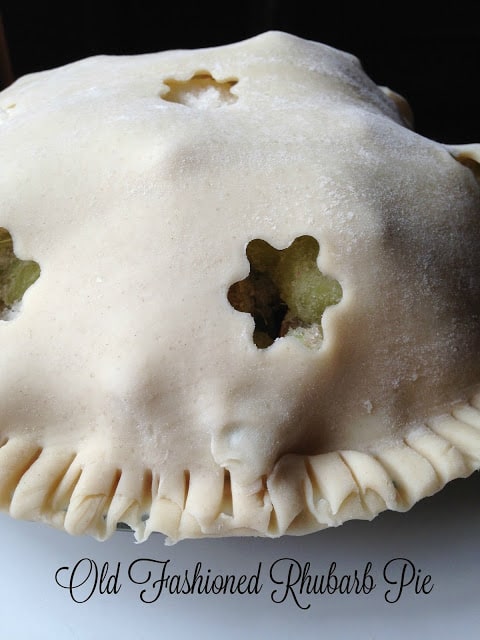 Old Fashioned Rhubarb Pie old fashioned rhubarb