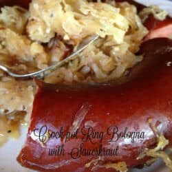 The Iowa Housewife: Ring Bologna and Sauerkraut