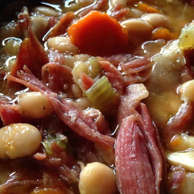 White Beans and Ham (Slow Cooker Recipe) - Little Spoon Farm